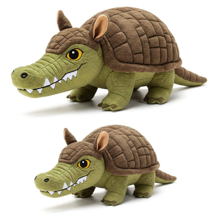 Crocodillo the Armored Snapper™ – A Bold Hybrid Plush | Abnomals™ Exclusive