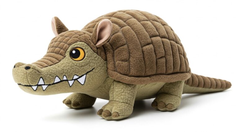 Crocodillo the Armored Snapper™ – A Bold Hybrid Plush | Abnomals™ Exclusive