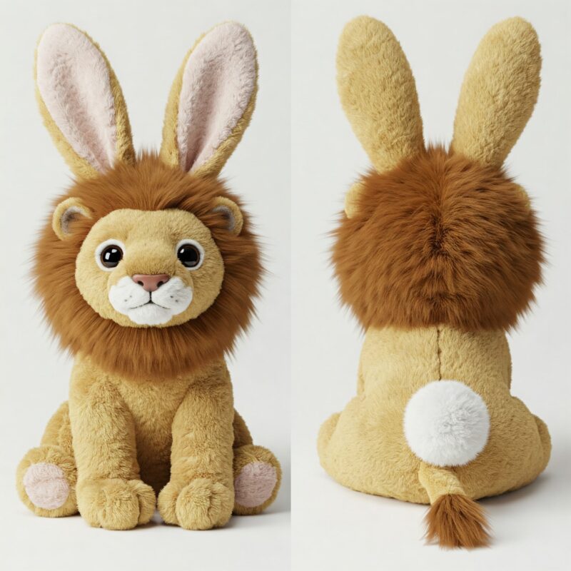 Fluffaroo the Cotton-Tailed Lion™ – Adorably Fierce Hybrid Plush | Abnomals™ Exclusive