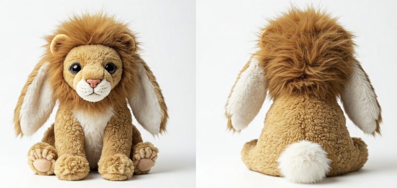 Fluffaroo the Cotton-Tailed Lion™ – Adorably Fierce Hybrid Plush | Abnomals™ Exclusive