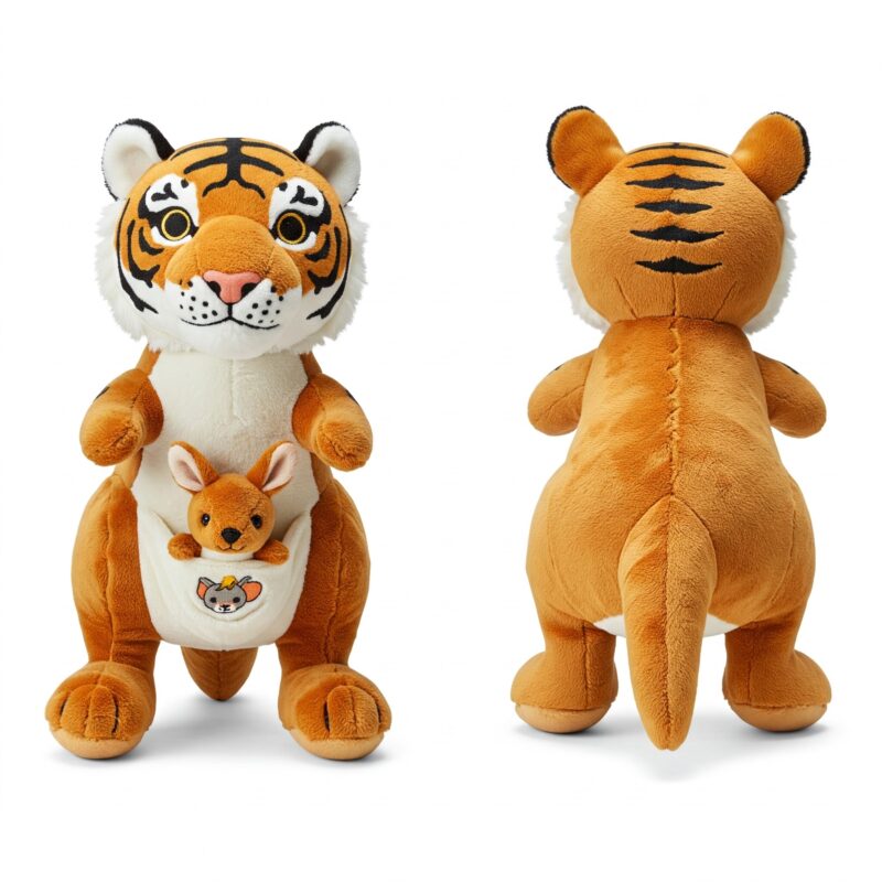 Tigeroo the Striped Hopper™ – Unique Hybrid Plush Toy | Abnomals™ Exclusive
