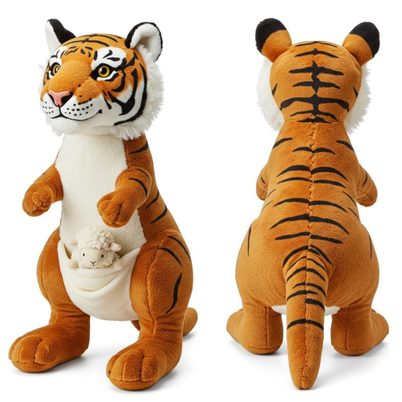 Tigeroo the Striped Hopper™ – Unique Hybrid Plush Toy | Abnomals™ Exclusive