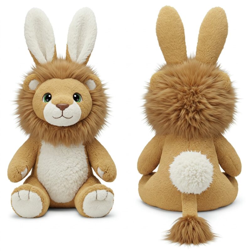 Fluffaroo the Cotton-Tailed Lion™ – Adorably Fierce Hybrid Plush | Abnomals™ Exclusive