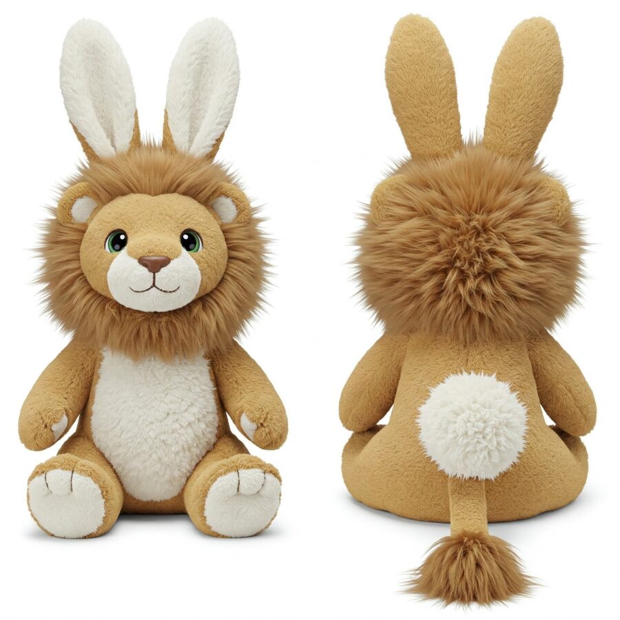 Fluffaroo the Cotton-Tailed Lion™ – Adorably Fierce Hybrid Plush | Abnomals™ Exclusive