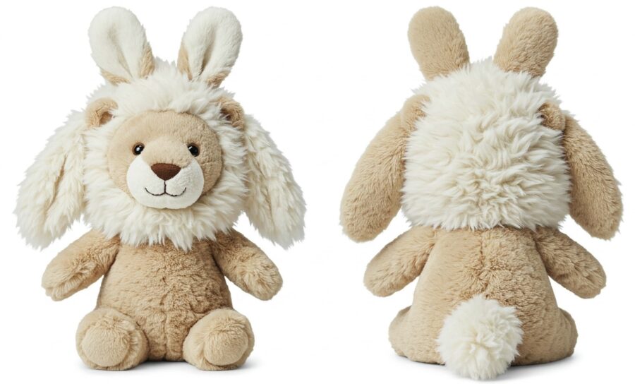 Fluffaroo the Cotton-Tailed Lion™ – Adorably Fierce Hybrid Plush | Abnomals™ Exclusive