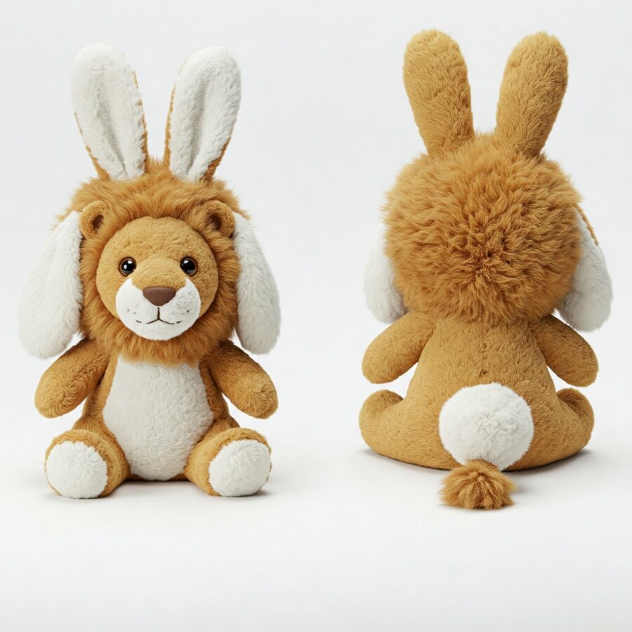 Fluffaroo the Cotton-Tailed Lion™ – Adorably Fierce Hybrid Plush | Abnomals™ Exclusive