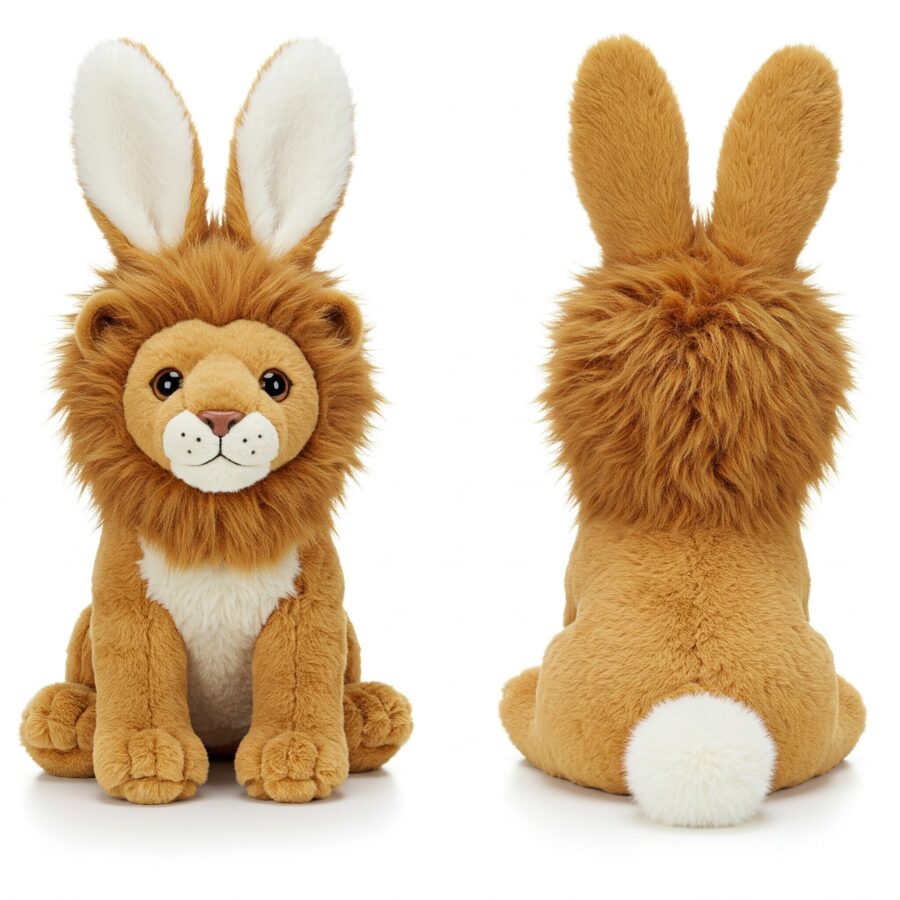 Fluffaroo the Cotton-Tailed Lion™ – Adorably Fierce Hybrid Plush | Abnomals™ Exclusive