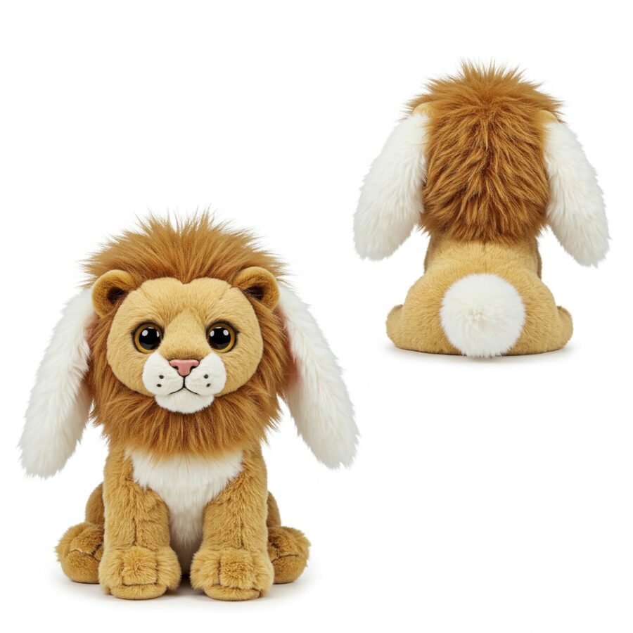 Fluffaroo the Cotton-Tailed Lion™ – Adorably Fierce Hybrid Plush | Abnomals™ Exclusive