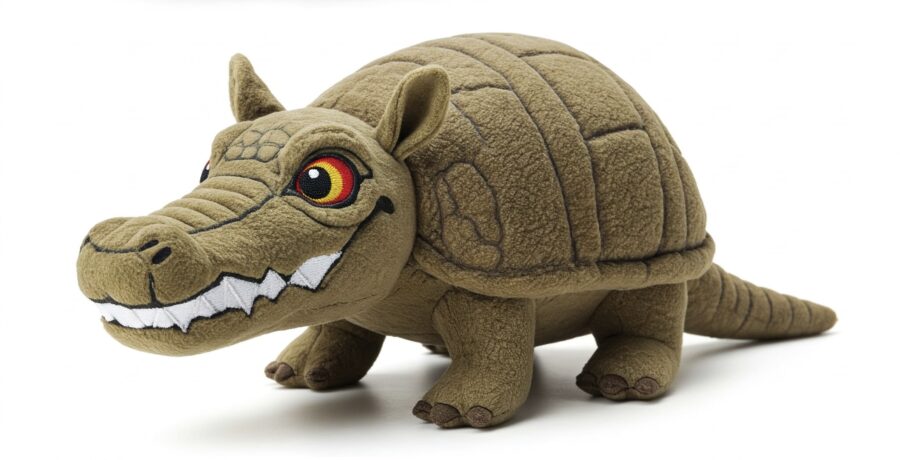 Crocodillo the Armored Snapper™ – A Bold Hybrid Plush | Abnomals™ Exclusive