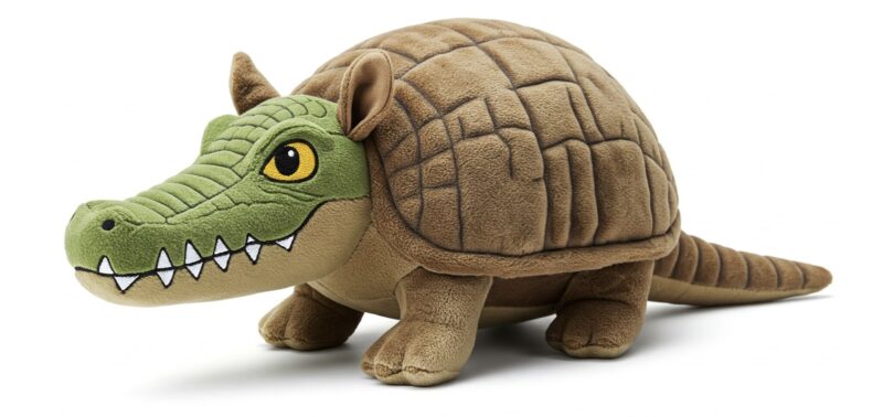 Crocodillo the Armored Snapper™ – A Bold Hybrid Plush | Abnomals™ Exclusive