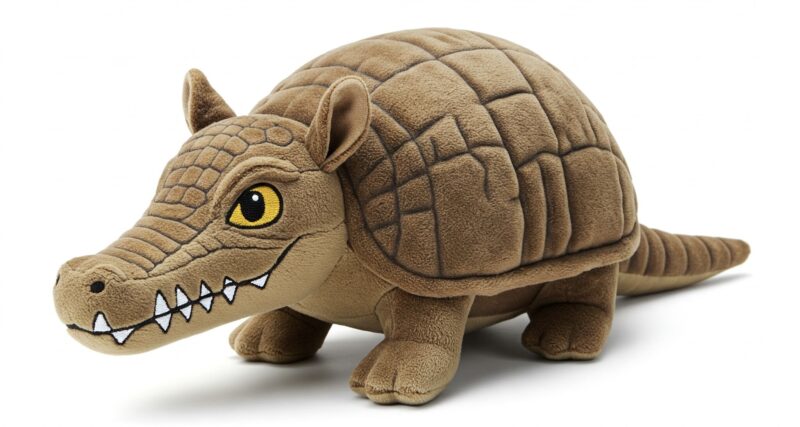Crocodillo the Armored Snapper™ – A Bold Hybrid Plush | Abnomals™ Exclusive