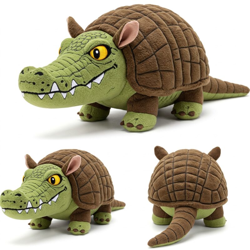 Crocodillo the Armored Snapper™ – A Bold Hybrid Plush | Abnomals™ Exclusive