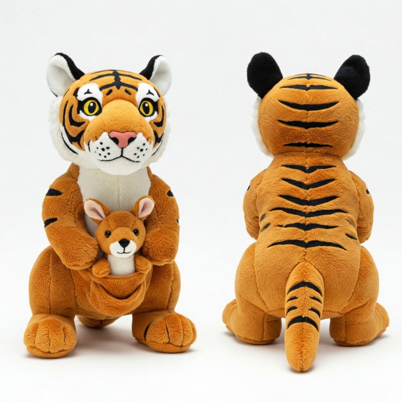 Tigeroo the Striped Hopper™ – Unique Hybrid Plush Toy | Abnomals™ Exclusive