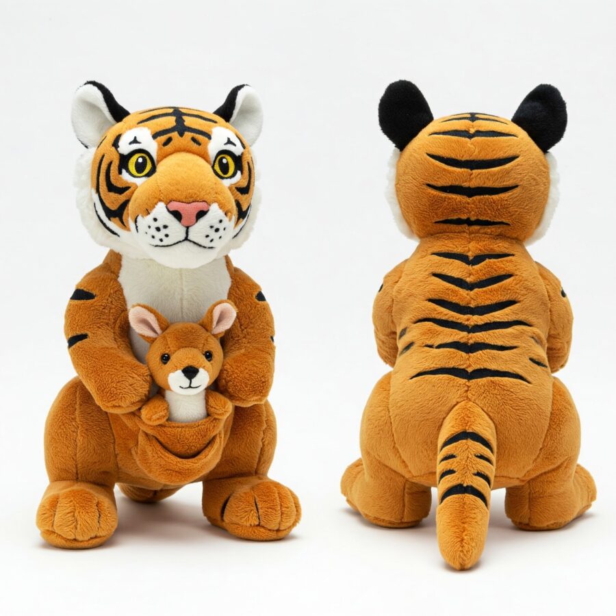 Tigeroo the Striped Hopper™ – Unique Hybrid Plush Toy | Abnomals™ Exclusive