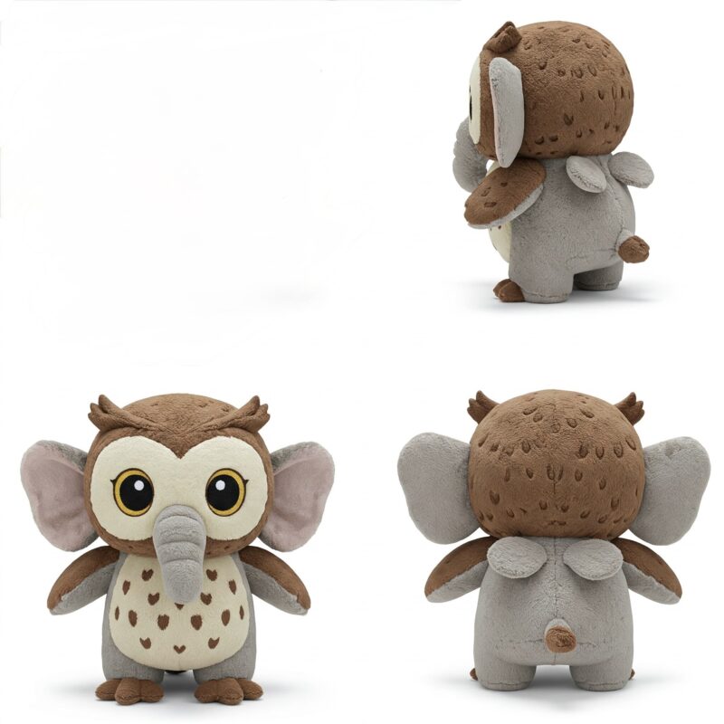 Owlfant the Wise Trunk™ – Enchanting Hybrid Plush Toy | Abnomals™ Exclusive