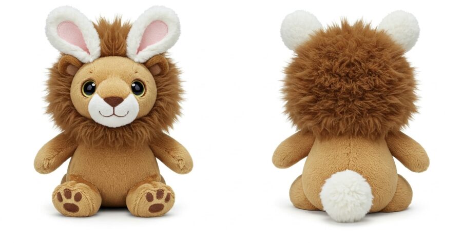 Fluffaroo the Cotton-Tailed Lion™ – Adorably Fierce Hybrid Plush | Abnomals™ Exclusive
