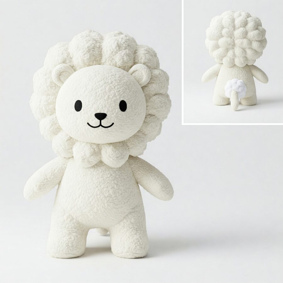 Fluffaroo the Cotton-Tailed Lion™ – Adorably Fierce Hybrid Plush | Abnomals™ Exclusive