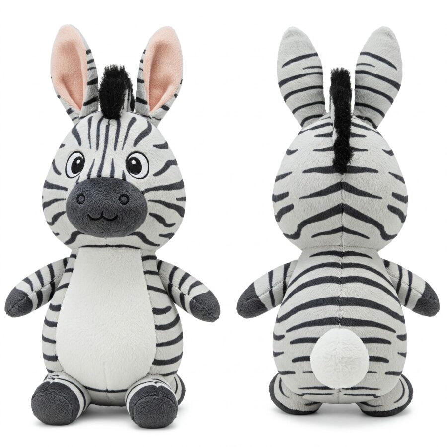 Zebrabbit the Striped Hopper™ – A Unique Hybrid Plush | Abnomals™ Exclusive