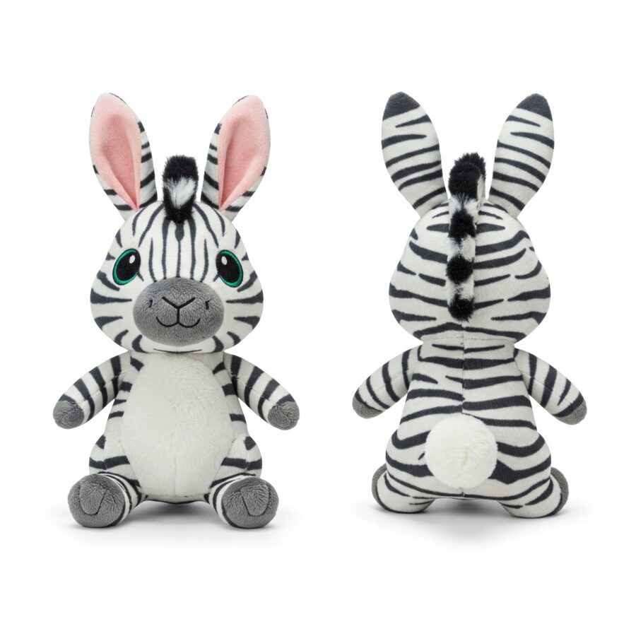 Zebrabbit the Striped Hopper™ – A Unique Hybrid Plush | Abnomals™ Exclusive