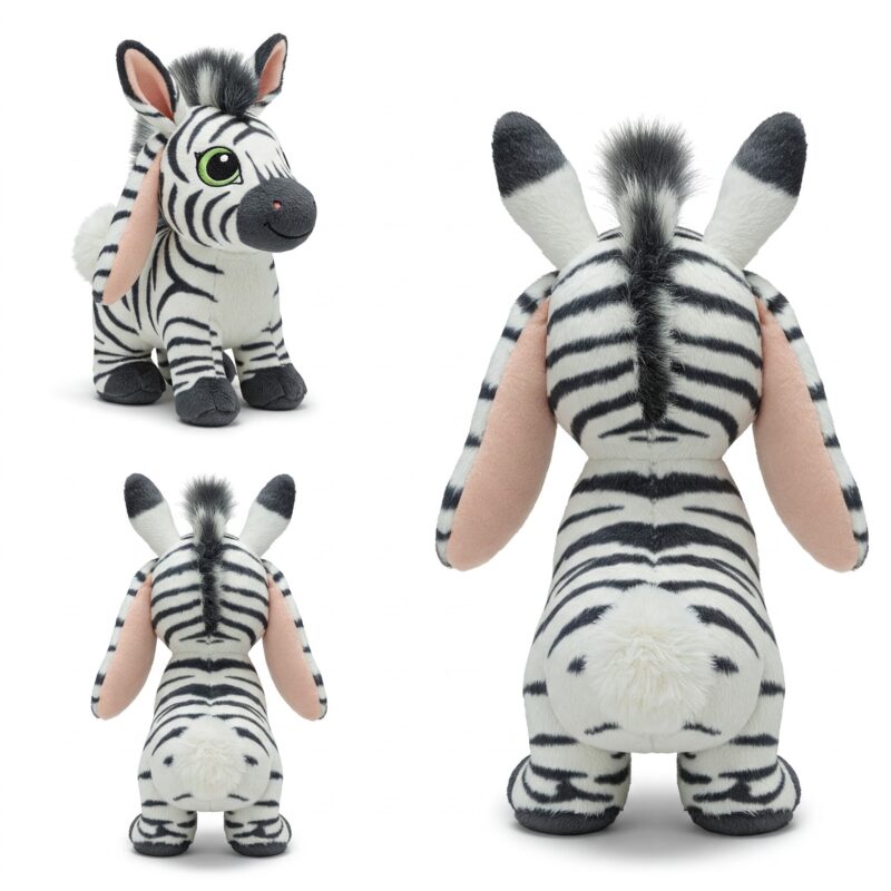 Zebrabbit the Striped Hopper™ – A Unique Hybrid Plush | Abnomals™ Exclusive