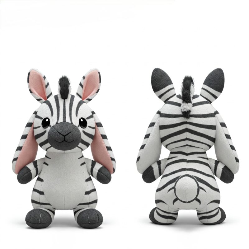 Zebrabbit the Striped Hopper™ – A Unique Hybrid Plush | Abnomals™ Exclusive