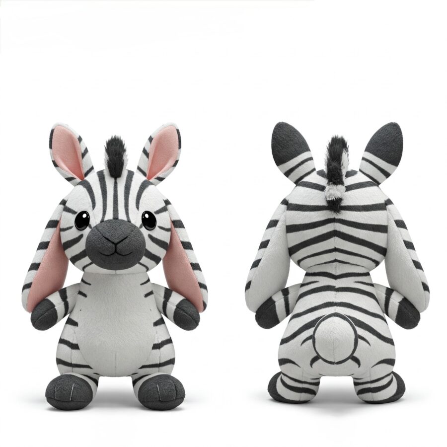 Zebrabbit the Striped Hopper™ – A Unique Hybrid Plush | Abnomals™ Exclusive