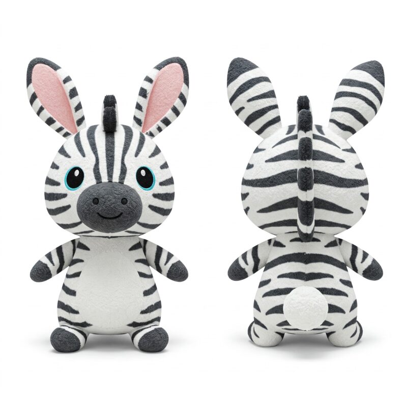 Zebrabbit the Striped Hopper™ – A Unique Hybrid Plush | Abnomals™ Exclusive