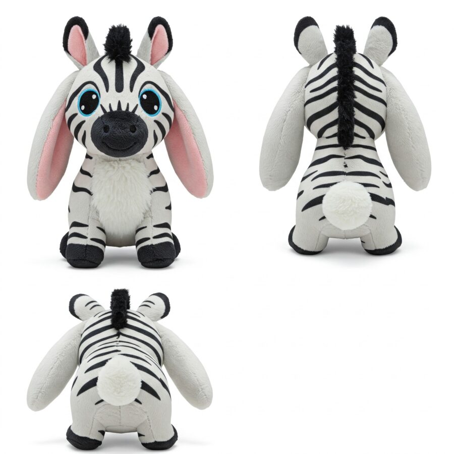 Zebrabbit the Striped Hopper™ – A Unique Hybrid Plush | Abnomals™ Exclusive