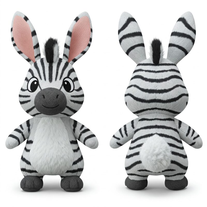 Zebrabbit the Striped Hopper™ – A Unique Hybrid Plush | Abnomals™ Exclusive