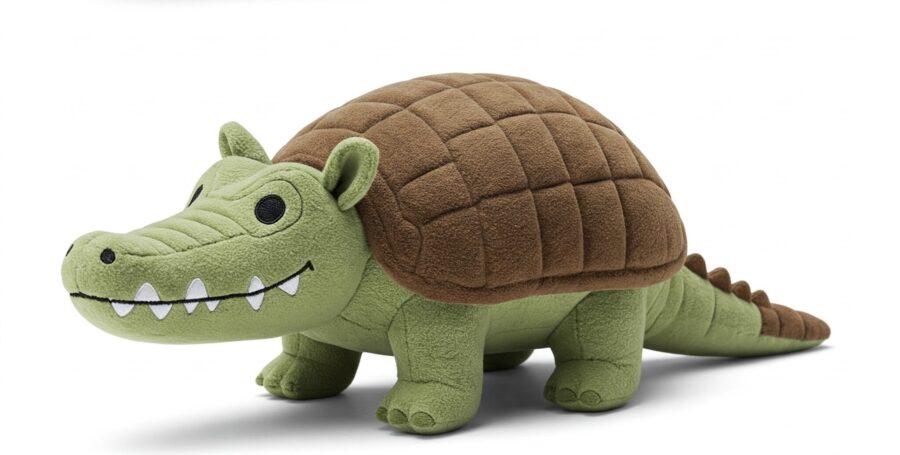 Crocodillo the Armored Snapper™ – A Bold Hybrid Plush | Abnomals™ Exclusive