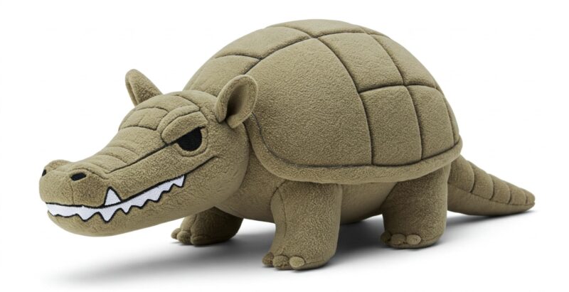 Crocodillo the Armored Snapper™ – A Bold Hybrid Plush | Abnomals™ Exclusive