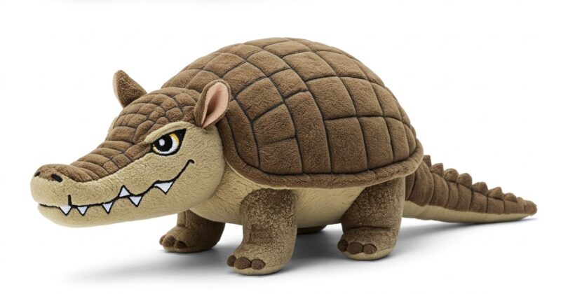 Crocodillo the Armored Snapper™ – A Bold Hybrid Plush | Abnomals™ Exclusive