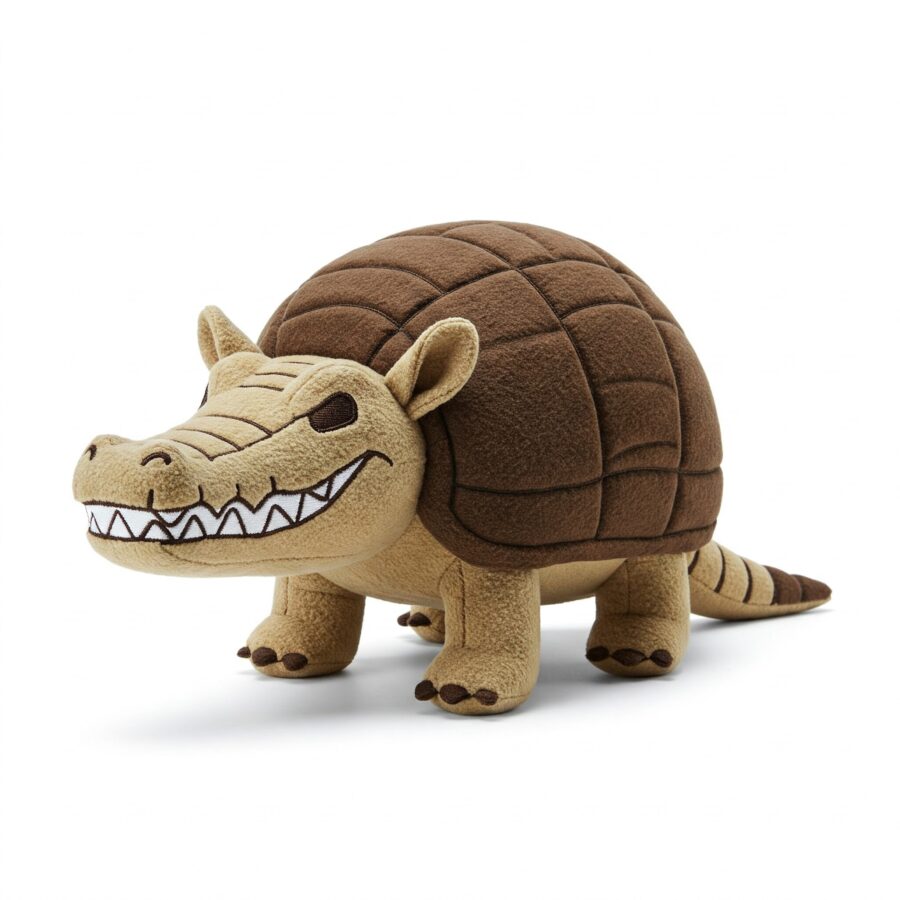 Crocodillo the Armored Snapper™ – A Bold Hybrid Plush | Abnomals™ Exclusive