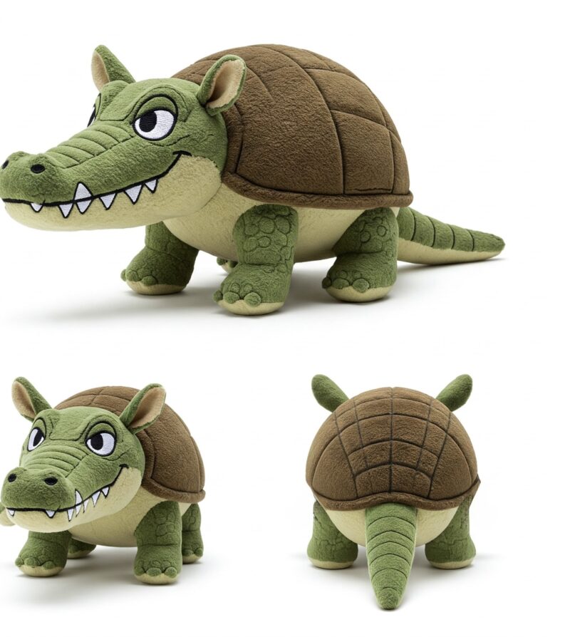 Crocodillo the Armored Snapper™ – A Bold Hybrid Plush | Abnomals™ Exclusive
