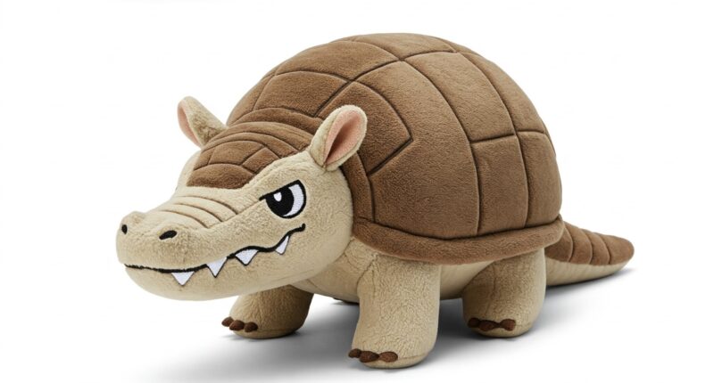 Crocodillo the Armored Snapper™ – A Bold Hybrid Plush | Abnomals™ Exclusive