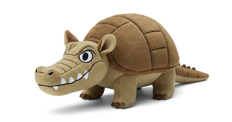 Crocodillo the Armored Snapper™ – A Bold Hybrid Plush | Abnomals™ Exclusive