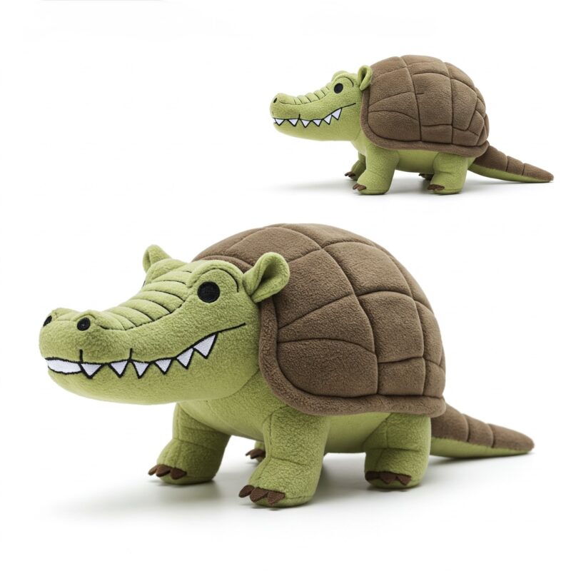 Crocodillo the Armored Snapper™ – A Bold Hybrid Plush | Abnomals™ Exclusive