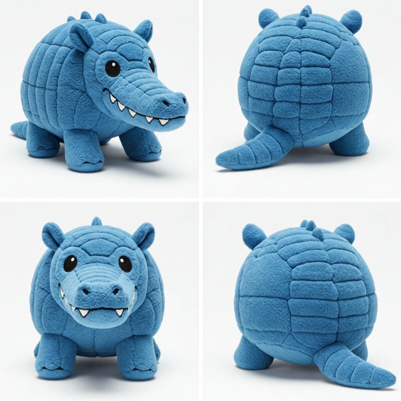 Crocodillo the Armored Snapper™ – A Bold Hybrid Plush | Abnomals™ Exclusive