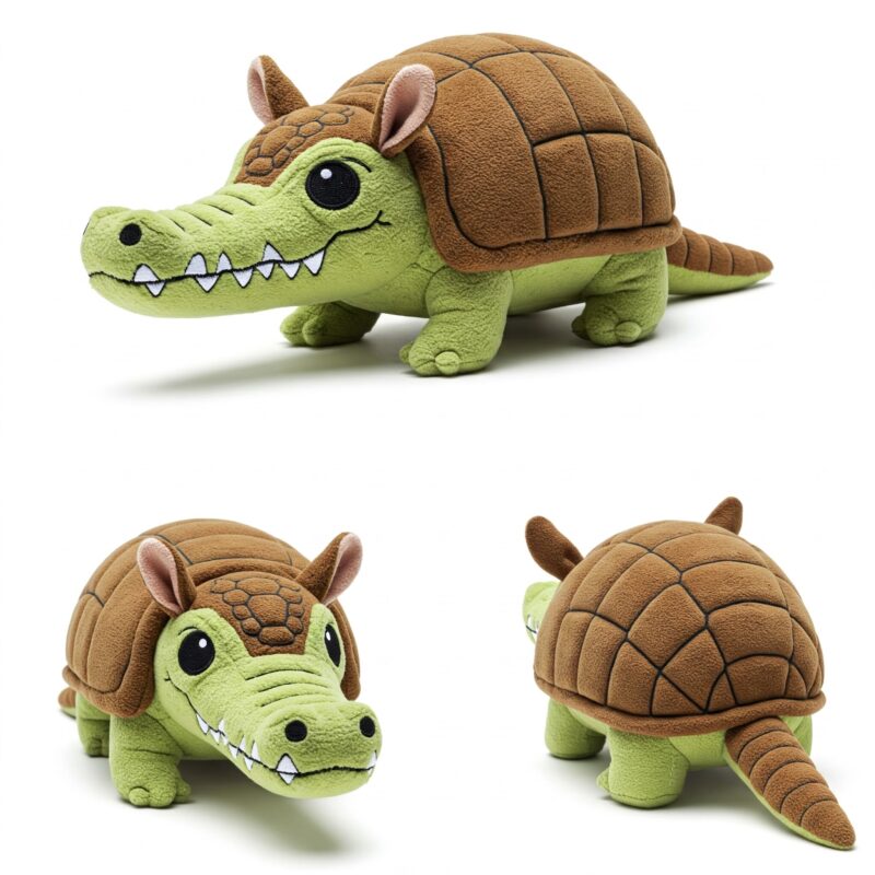 Crocodillo the Armored Snapper™ – A Bold Hybrid Plush | Abnomals™ Exclusive