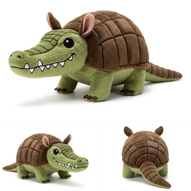 Crocodillo the Armored Snapper™ – A Bold Hybrid Plush | Abnomals™ Exclusive