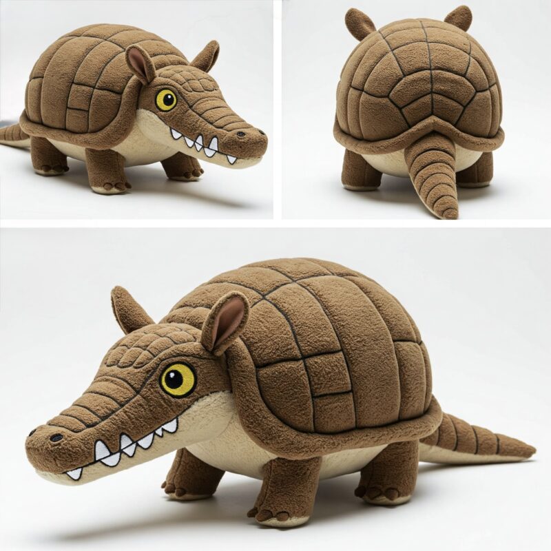 Crocodillo the Armored Snapper™ – A Bold Hybrid Plush | Abnomals™ Exclusive
