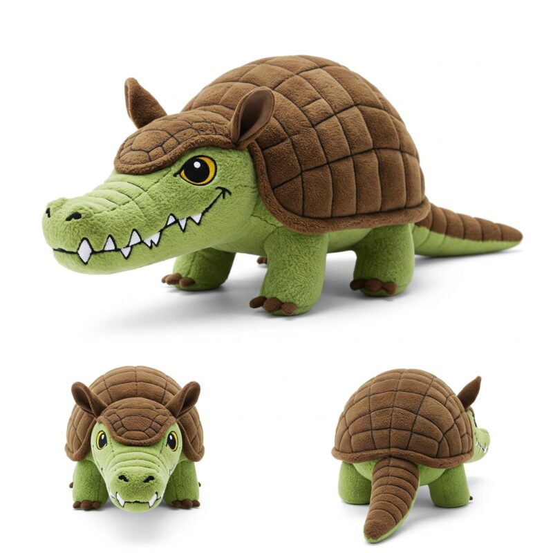Crocodillo the Armored Snapper™ – A Bold Hybrid Plush | Abnomals™ Exclusive