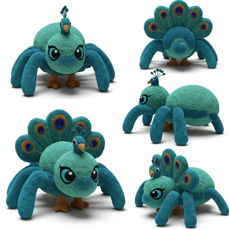 Peaspider the Ornate Weaver™ – A Unique Hybrid Plush | Abnomals™ Exclusive