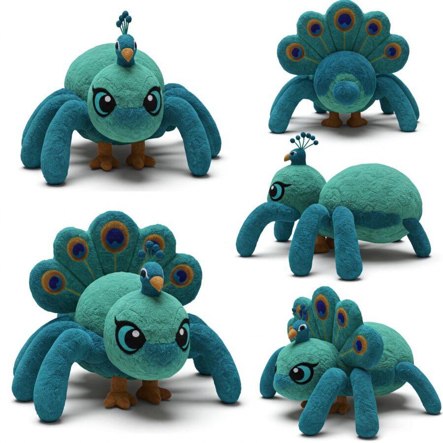 Peaspider the Ornate Weaver™ – A Unique Hybrid Plush | Abnomals™ Exclusive