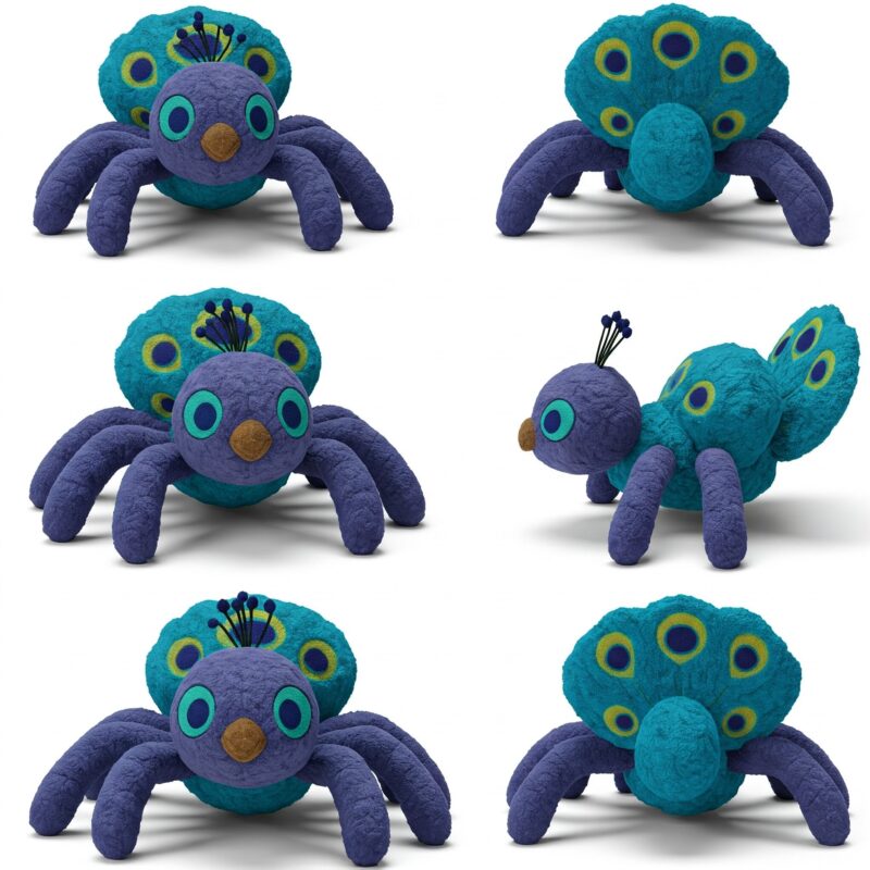 Peaspider the Ornate Weaver™ – A Unique Hybrid Plush | Abnomals™ Exclusive