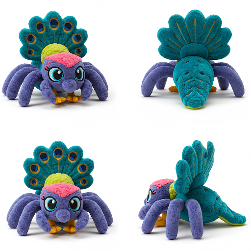 Peaspider the Ornate Weaver™ – A Unique Hybrid Plush | Abnomals™ Exclusive