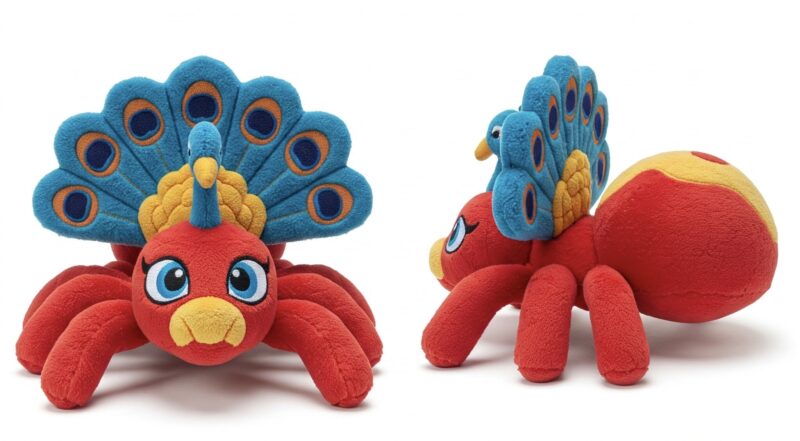 Peaspider the Ornate Weaver™ – A Unique Hybrid Plush | Abnomals™ Exclusive