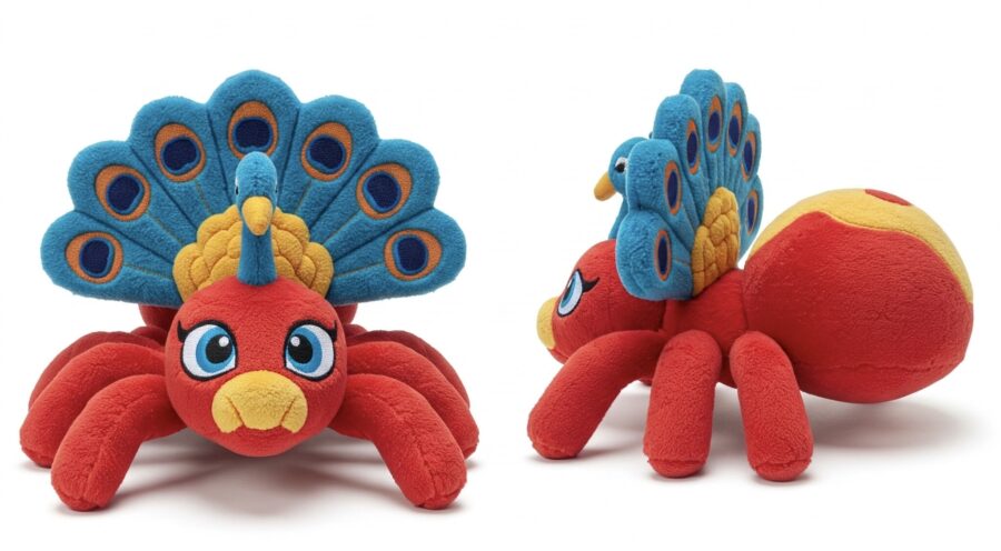 Peaspider the Ornate Weaver™ – A Unique Hybrid Plush | Abnomals™ Exclusive