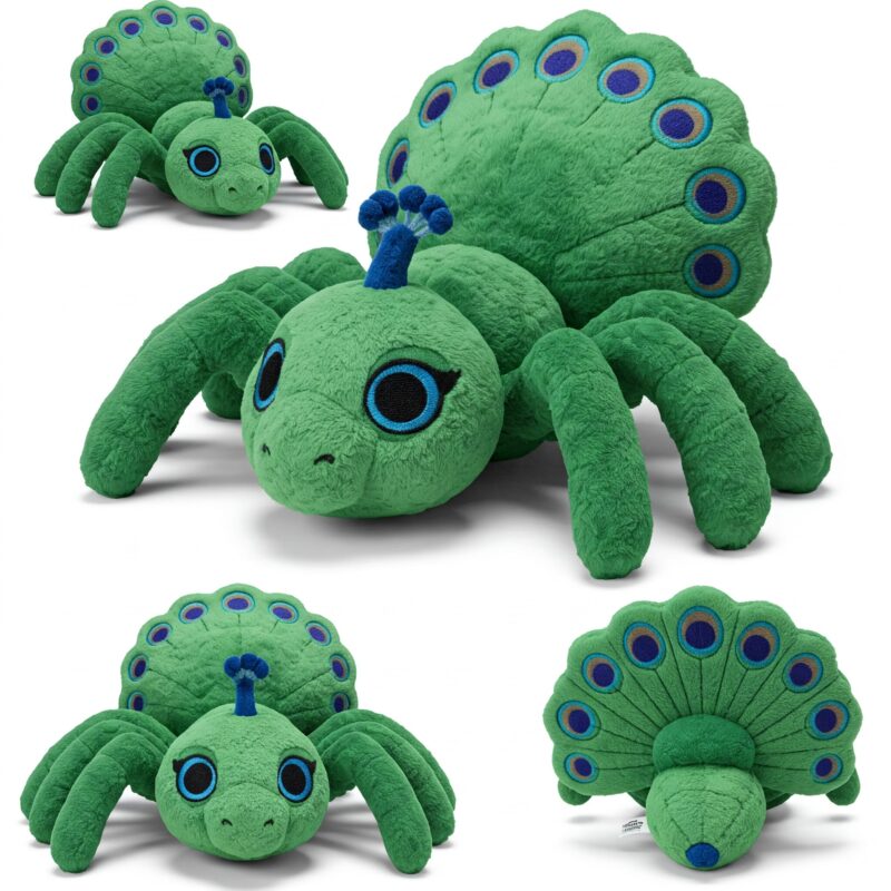 Peaspider the Ornate Weaver™ – A Unique Hybrid Plush | Abnomals™ Exclusive