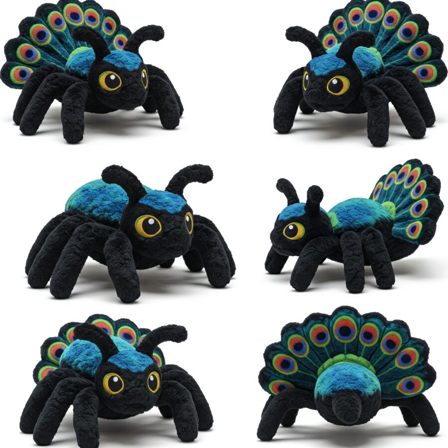 Peaspider the Ornate Weaver™ – A Unique Hybrid Plush | Abnomals™ Exclusive